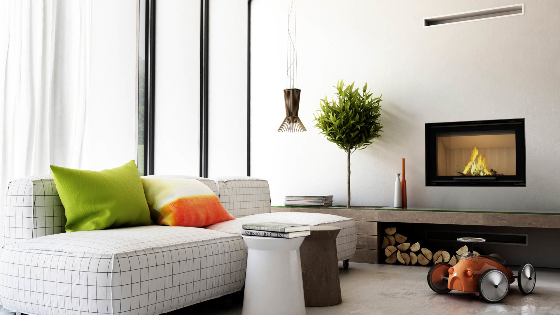 Aranżacja kominka ZIBI 12 gilotyna ZIBI 12 gilotyna